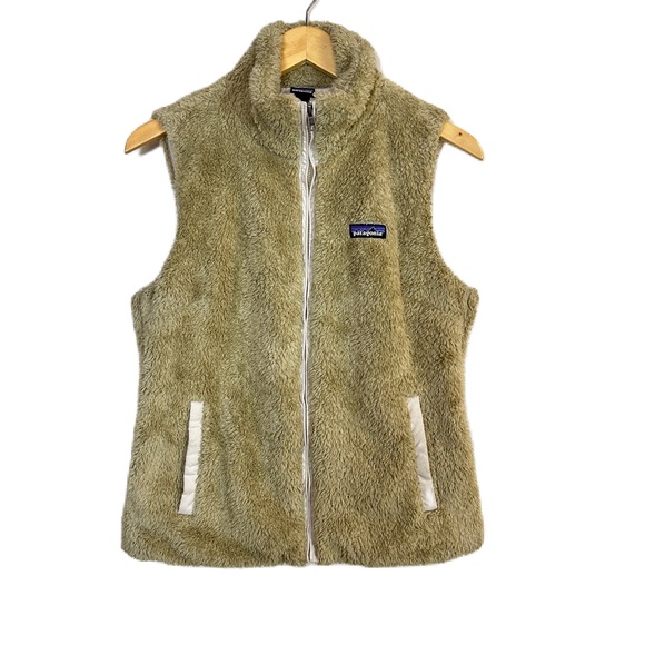 Patagonia Los Gatos‎ Fleece Vest Tan Women’s Medium - Picture 1 of 5